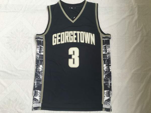 Georgetown Hoyas IVERSON #3 Dark Blue NCAA Basketball Jersey
