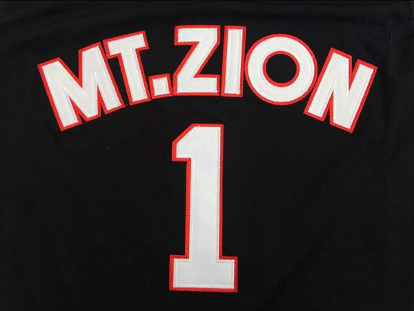 Mount Zion MCGRADY #1 Black Basketball Jersey