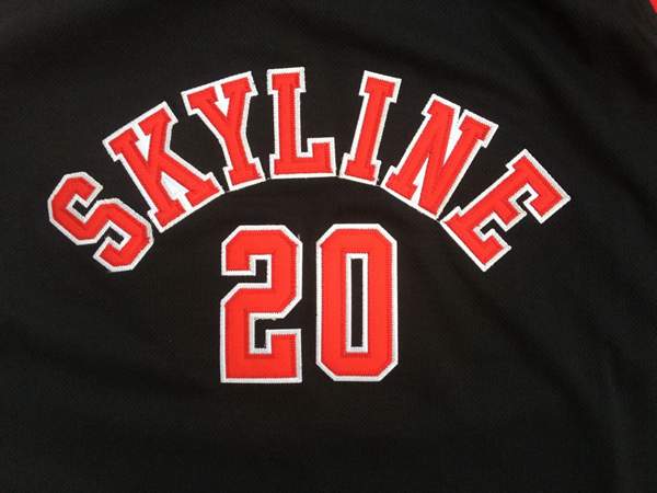 Skyline PAYTON #20 Black Basketball Jersey