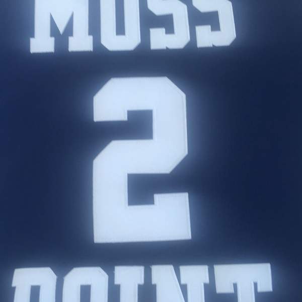 Moss Point BOOKER #2 Dark Blue Basketball Jersey