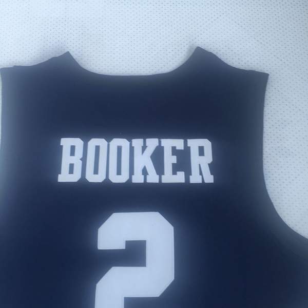 Moss Point BOOKER #2 Dark Blue Basketball Jersey