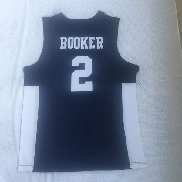 Moss Point BOOKER #2 Dark Blue Basketball Jersey