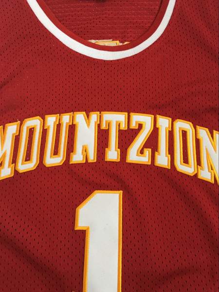 Mount Zion MCGRADY #1 Red Basketball Jersey