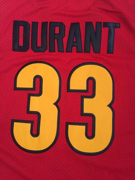 Oak Hill DURANT #33 Red Basketball Jersey