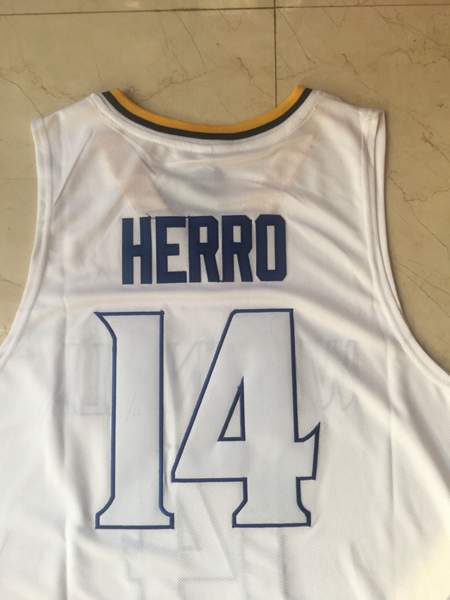 Whitnall HERRO #14 White Basketball Jersey