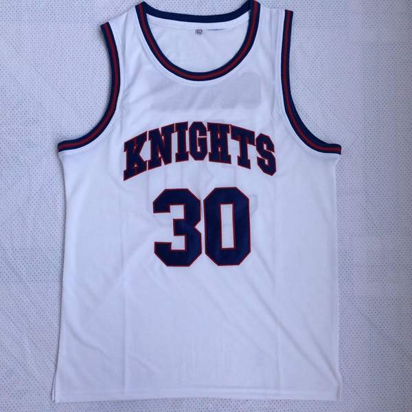 Knights CURRY #30 White Basketball Jersey