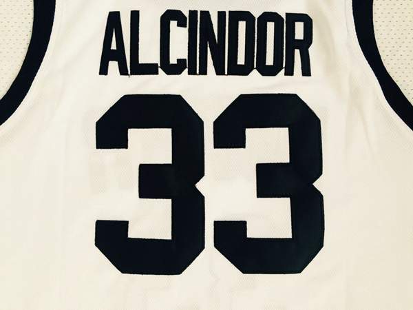 Power ALCINDOR #33 White Basketball Jersey