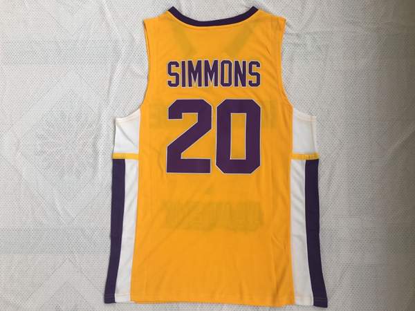 Montverde Academy SIMMONS #20 Yellow Basketball Jersey