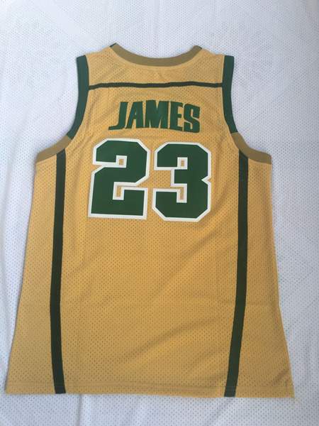 Irish JAMES #23 Yellow Basketball Jersey