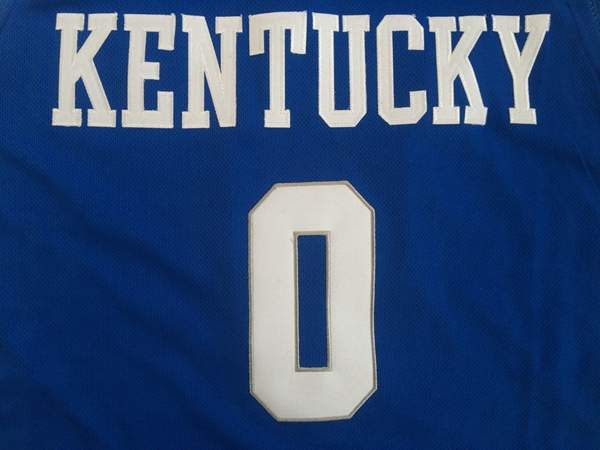 Kentucky Wildcats FOX #0 Blue NCAA Basketball Jersey