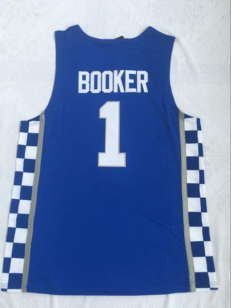 Kentucky Wildcats BOOKER #1 Blue NCAA Basketball Jersey