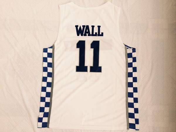 Kentucky Wildcats WALL #11 White NCAA Basketball Jersey