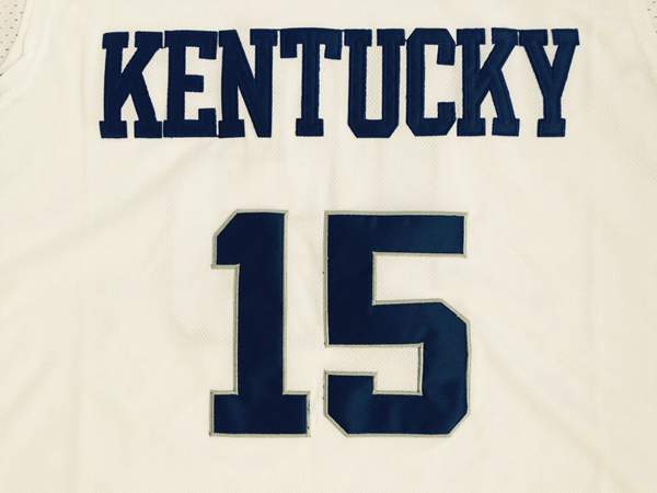 Kentucky Wildcats COUSINS #15 White NCAA Basketball Jersey