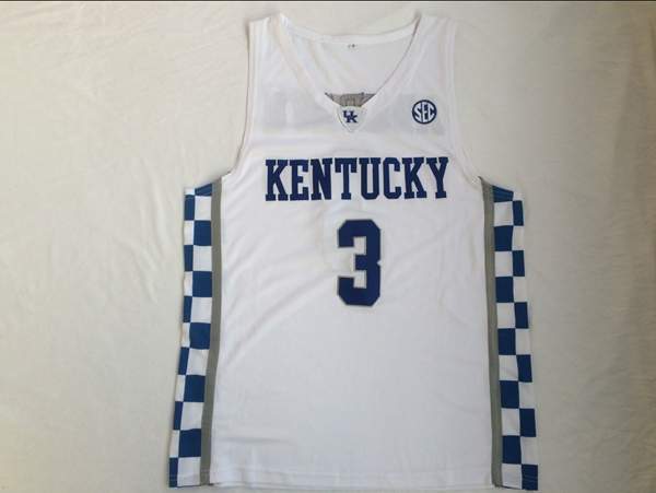 Kentucky Wildcats ADEBAYO #3 White NCAA Basketball Jersey