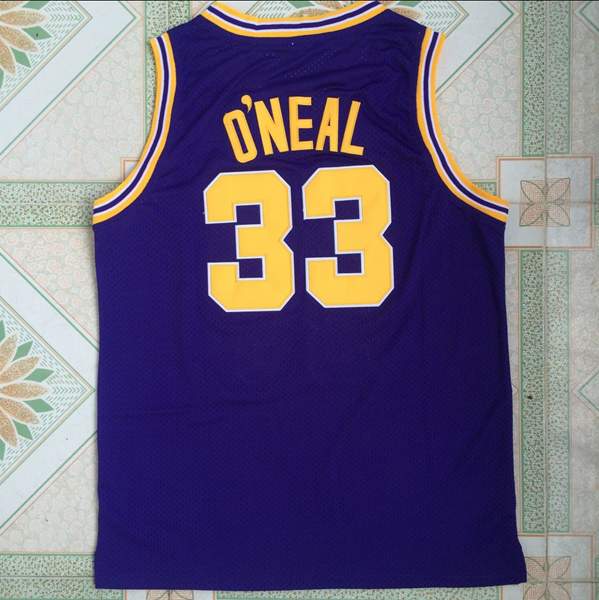 LSU Tigers ONEAL #33 Purple NCAA Basketball Jersey