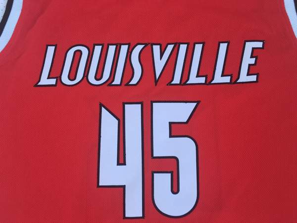 Louisville Cardinals MITCHELL #45 Red NCAA Basketball Jersey