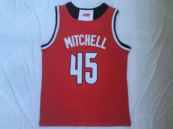 Louisville Cardinals MITCHELL #45 Red NCAA Basketball Jersey