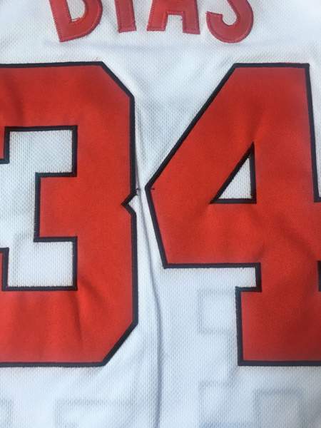 Maryland Terrapins BIAS #34 White NCAA Basketball Jersey