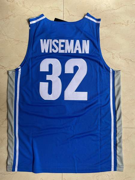 Memphis Tigers WISEMAN #32 Blue NCAA Basketball Jersey