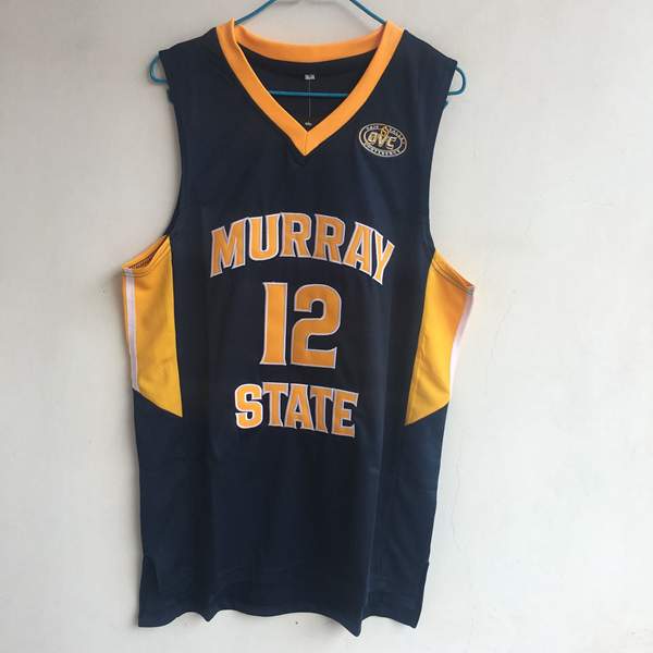 Murray State Racers MORANT #12 Dark Blue NCAA Basketball Jersey