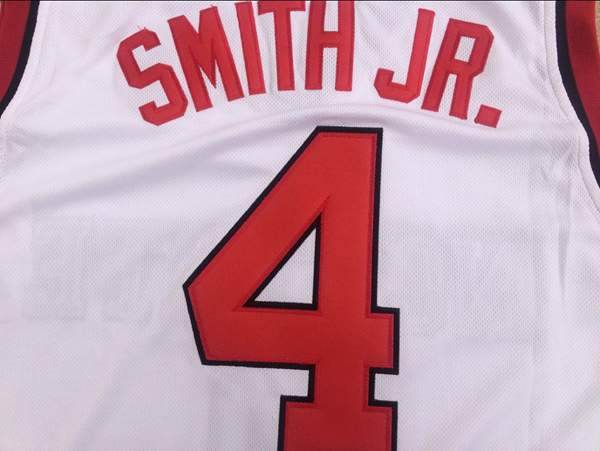 NC State Wolfpack SMITH JR. #4 White NCAA Basketball Jersey