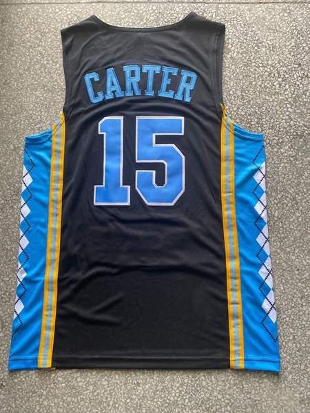 North Carolina Tar Heels CARTER #15 Black NCAA Basketball Jersey