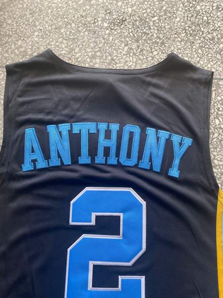 North Carolina Tar Heels ANTHONY #2 Black NCAA Basketball Jersey