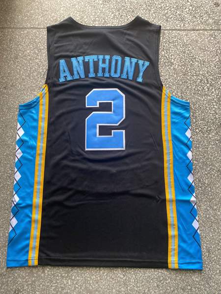 North Carolina Tar Heels ANTHONY #2 Black NCAA Basketball Jersey