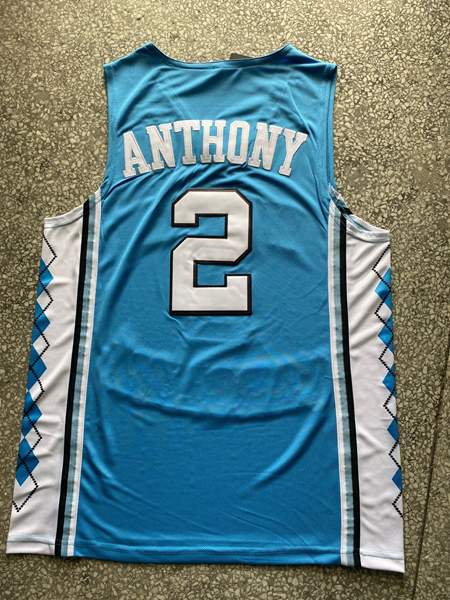 North Carolina Tar Heels ANTHONY #2 Light Blue NCAA Basketball Jersey