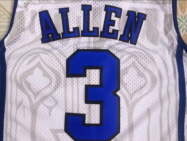 North Carolina Tar Heels ALLEN #3 White NCAA Basketball Jersey