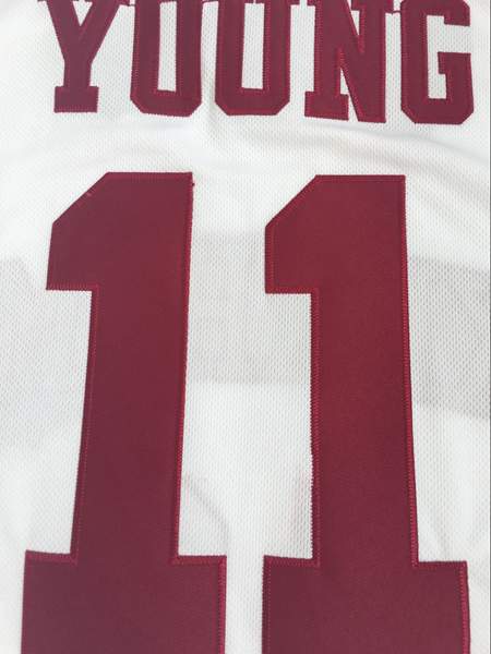 Oklahoma Sooners YOUNG #11 White NCAA Basketball Jersey