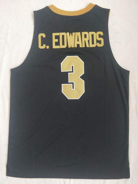 Purdue Boilermakers C.EDWARDS #3 Black NCAA Basketball Jersey