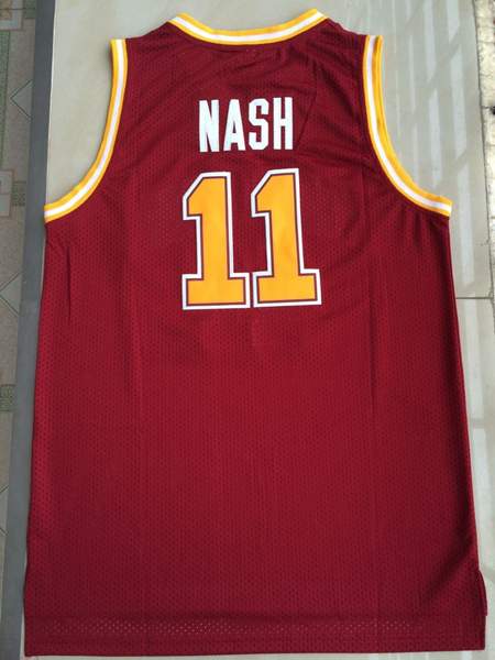Santa Clara Broncos NASH #11 Red NCAA Basketball Jersey