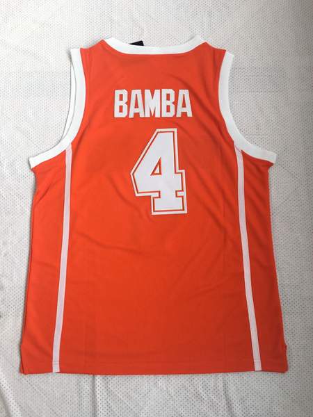 Texas Longhorns BAMBA #4 Orange NCAA Basketball Jersey