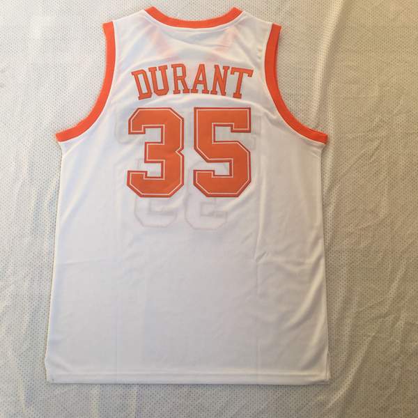 Texas Longhorns DURANT #35 White NCAA Basketball Jersey