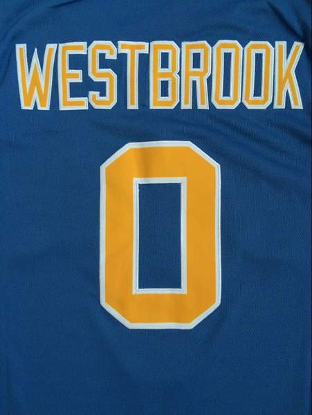 UCLA Bruins WESTBROOK #0 Blue NCAA Basketball Jersey