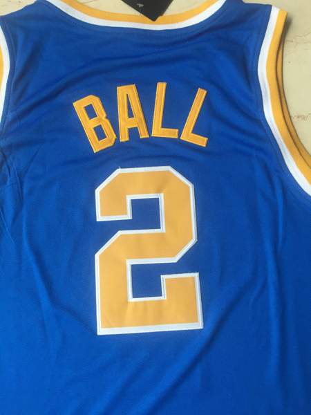 UCLA Bruins BALL #2 Blue NCAA Basketball Jersey