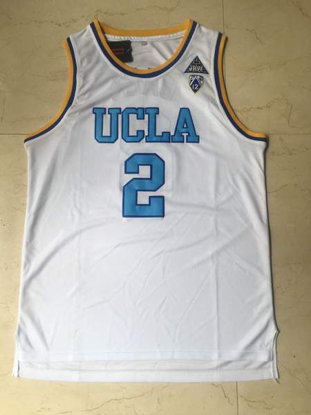 UCLA Bruins BALL #2 White NCAA Basketball Jersey