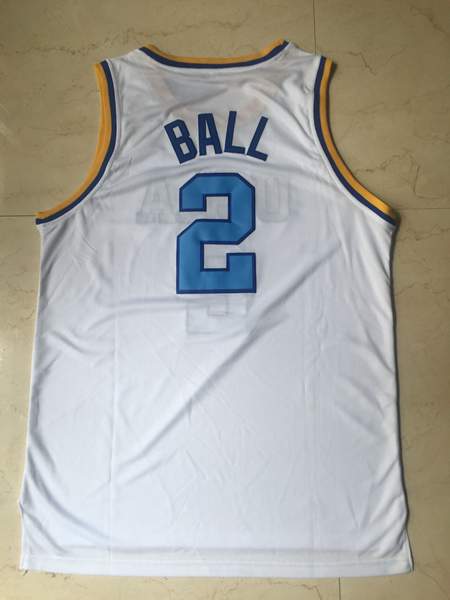 UCLA Bruins BALL #2 White NCAA Basketball Jersey