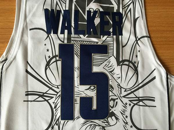 UConn Huskies WALKER #15 White NCAA Basketball Jersey