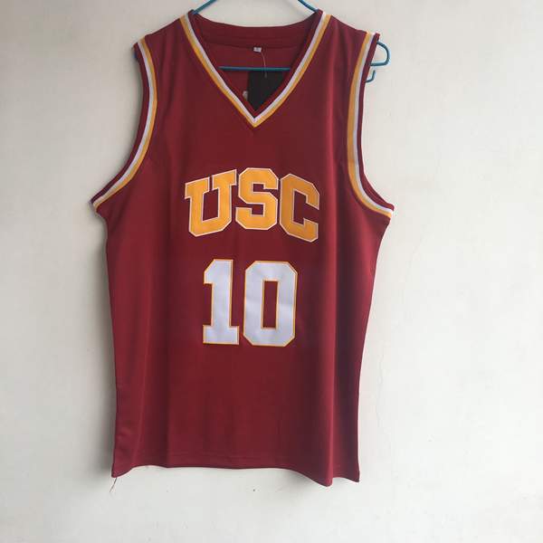 USC Trojans DeROZAN #10 Red NCAA Basketball Jersey