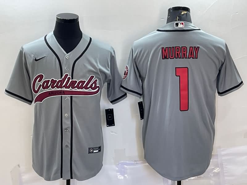 Arizona Cardinals Grey MLB&NFL Jersey