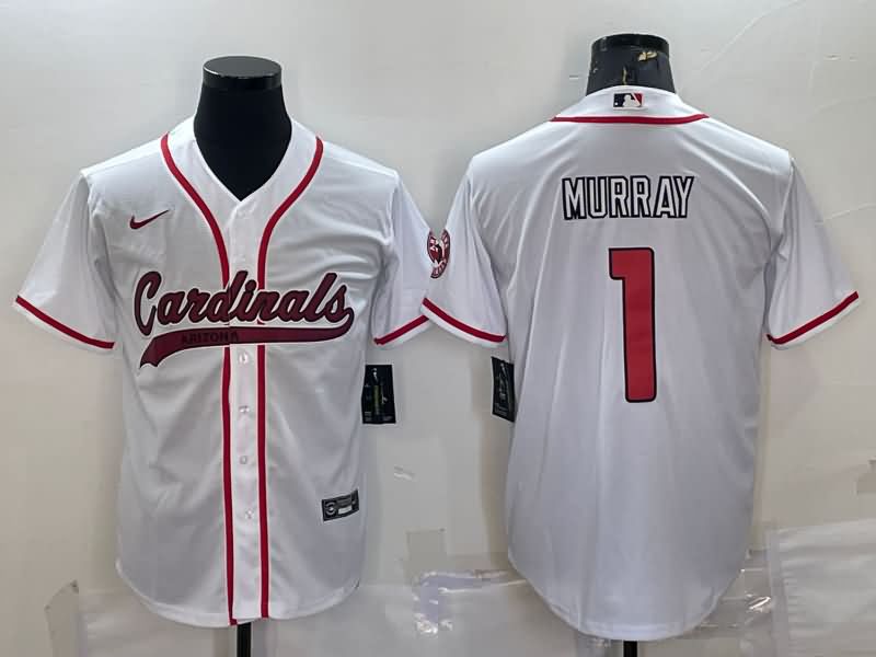 Arizona Cardinals White MLB&NFL Jersey