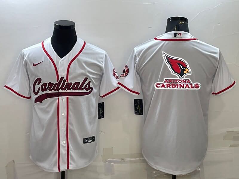 Arizona Cardinals White MLB&NFL Jersey