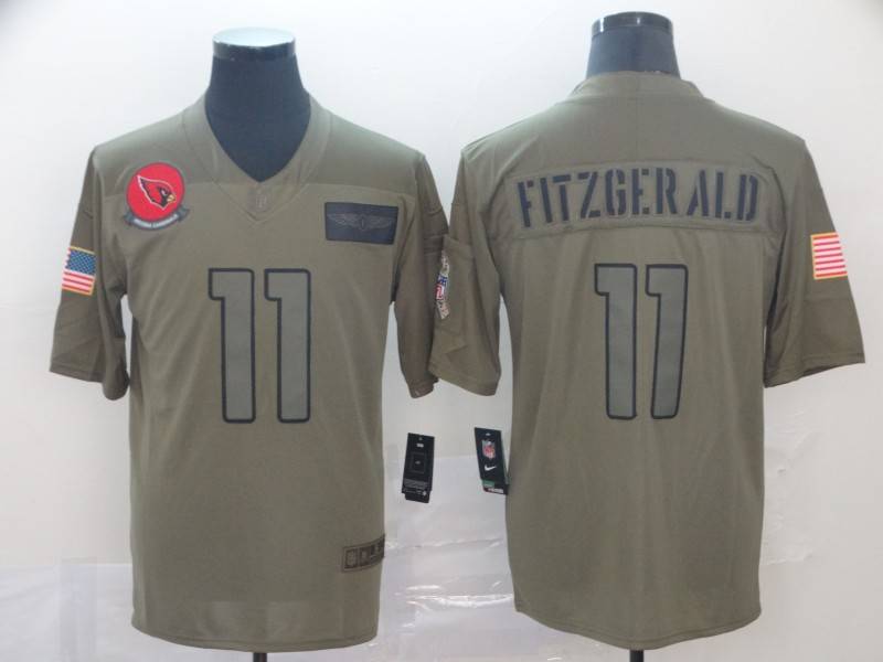 Arizona Cardinals Olive Salute To Service NFL Jersey