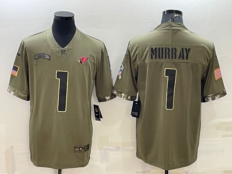 Arizona Cardinals Olive Salute To Service NFL Jersey 05