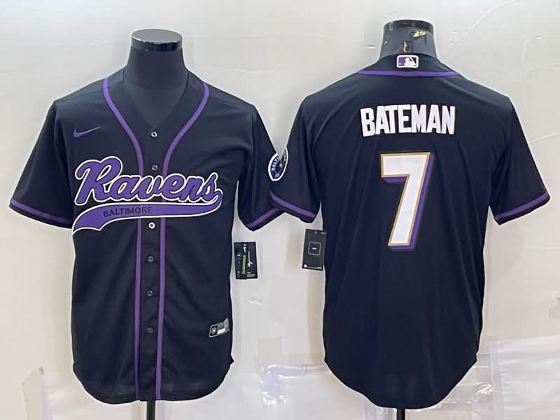 Baltimore Ravens Black MLB&NFL Jersey