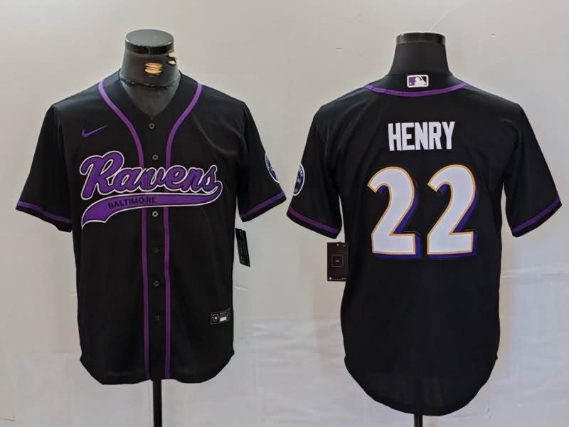 Baltimore Ravens Black MLB&NFL Jersey