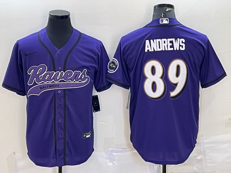 Baltimore Ravens Purple MLB&NFL Jersey