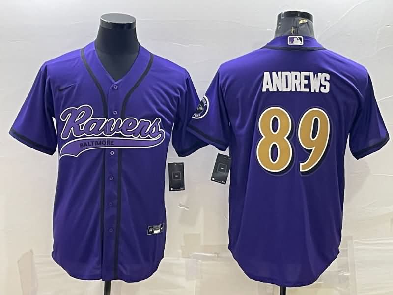 Baltimore Ravens Purple MLB&NFL Jersey 02